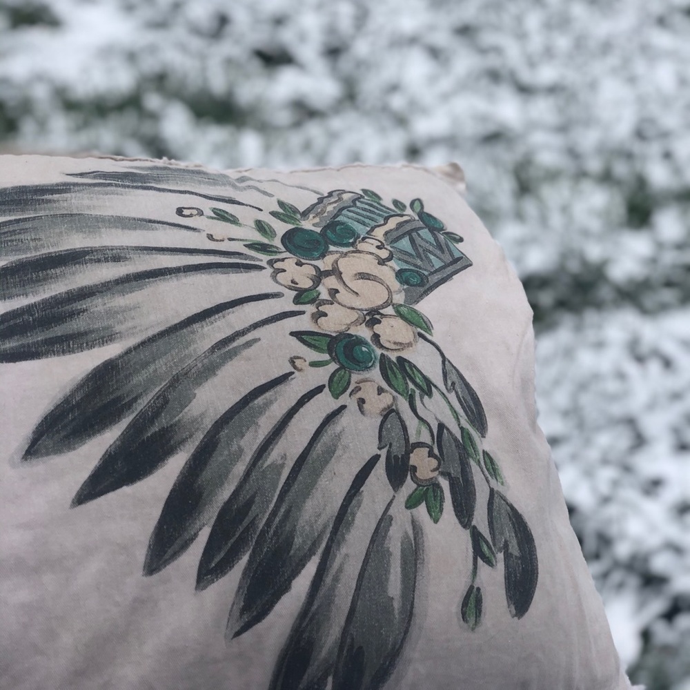 Floral Headdress Pillow